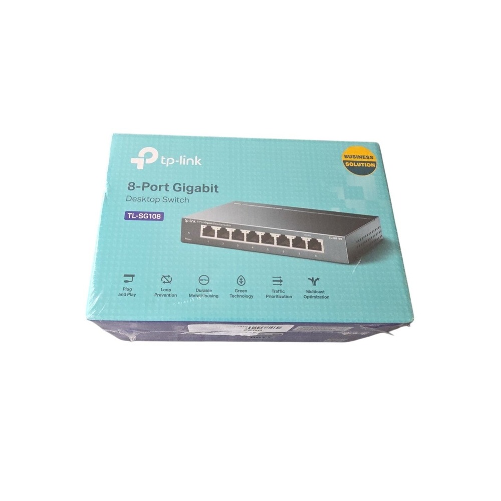 TP Link Network TL SG108 8Port Switch 1000Mbps RJ45 Desktop Switch NEW IN BOX!